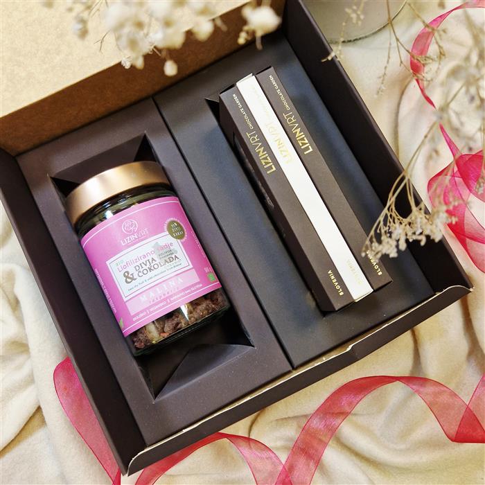 Bio liofilizirana malina oblita s čokoado in izbor tris čokolad